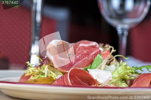 Image of cheese and bacon salad