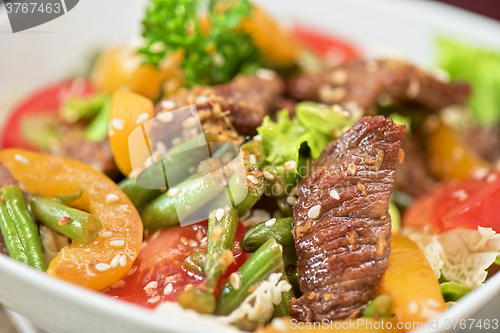 Image of Warm salad with veal