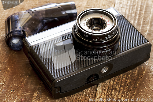 Image of Vintage old film photo-camera 