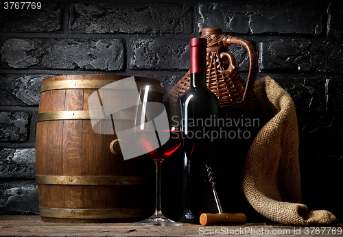 Image of Wine in cellar