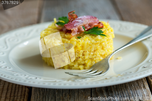 Image of Risotto with saffron.