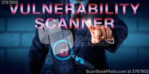 Image of Administrator Touching VULNERABILITY SCANNER