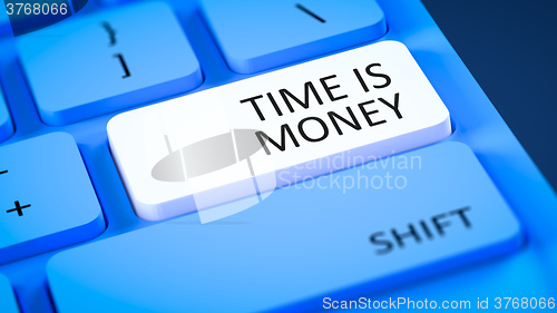 Image of computer keyboard time is money