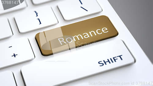 Image of computer keyboard romance