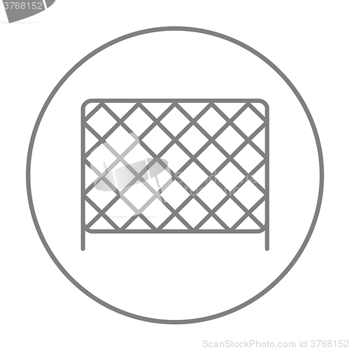 Image of Sports nets line icon.