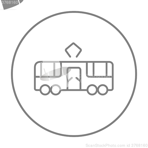 Image of Tram line icon.