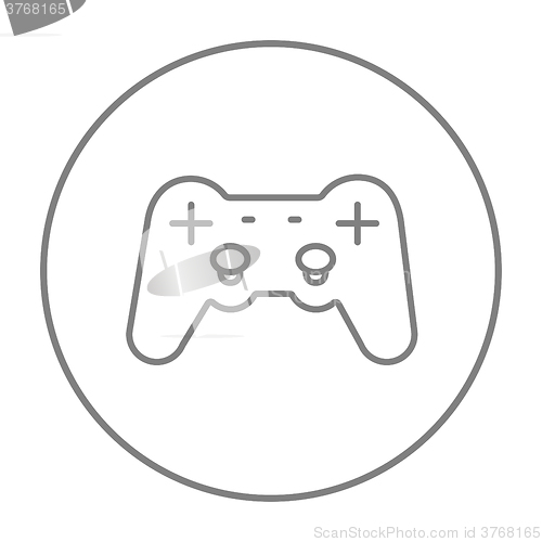 Image of Joystick line icon.