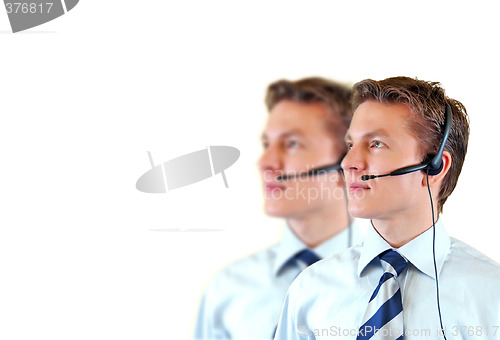 Image of Male customer support service