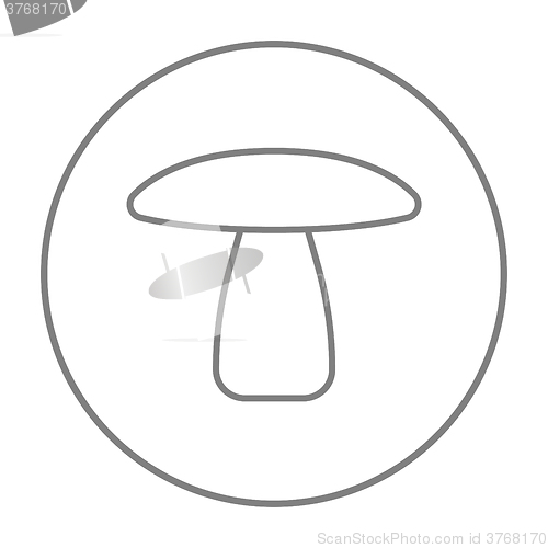 Image of Mushroom line icon.