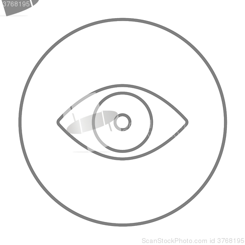 Image of Eye line icon.