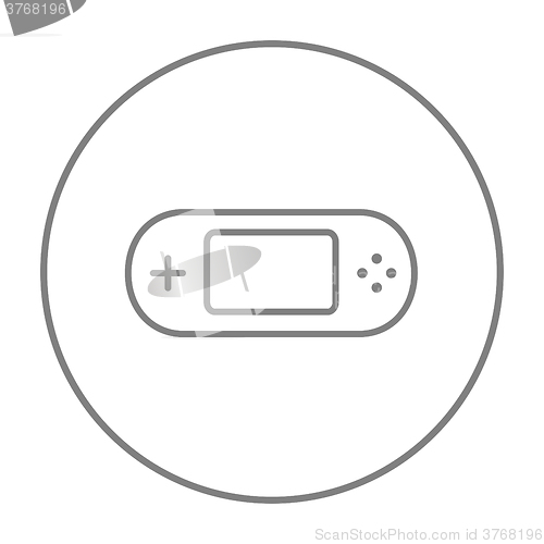 Image of Game console gadget line icon.
