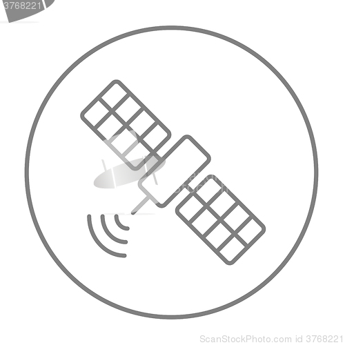 Image of Satellite line icon.