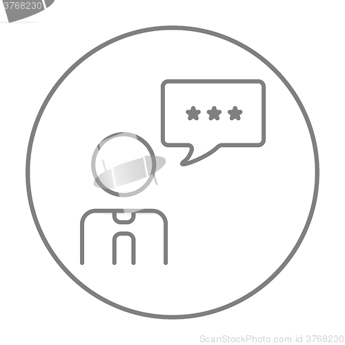 Image of Customer service line icon.
