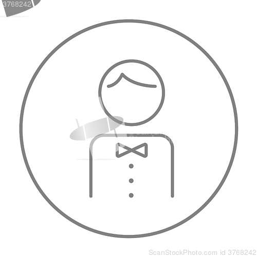 Image of Waiter line icon.