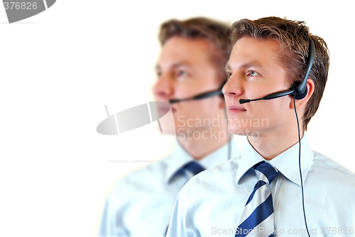 Image of Male customer support service