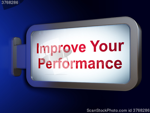 Image of Studying concept: Improve Your Performance on billboard background