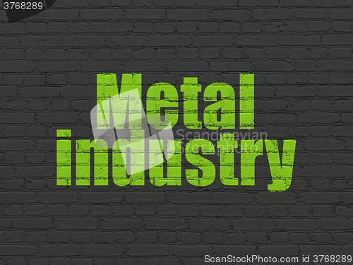 Image of Industry concept: Metal Industry on wall background