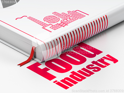 Image of Manufacuring concept: book Oil And Gas Indusry, Food Industry on white background