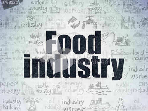 Image of Manufacuring concept: Food Industry on Digital Paper background