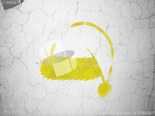 Image of Holiday concept: Christmas Hat on wall background