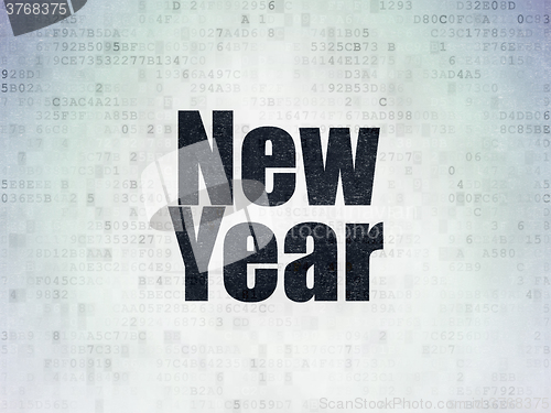 Image of Entertainment, concept: New Year on Digital Paper background