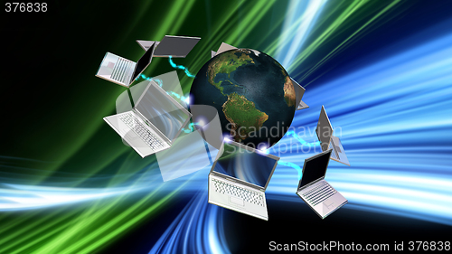 Image of Communication concept with abstract background