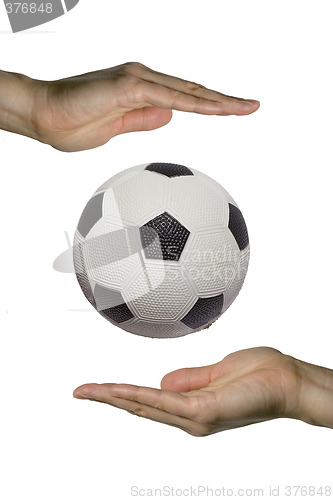 Image of Holding the Soccer ball