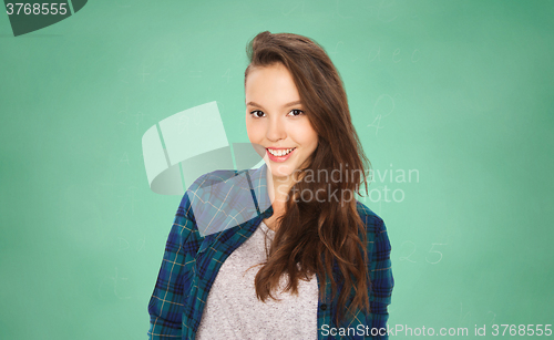 Image of happy smiling student teenage girl