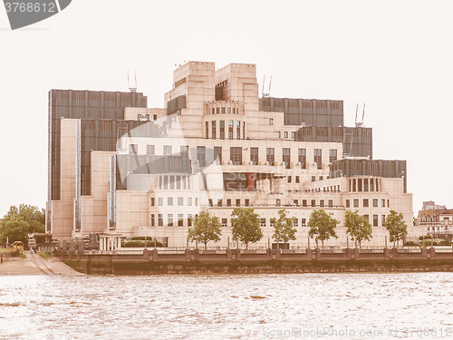 Image of British Secret Service buidling vintage