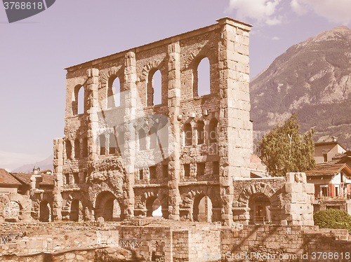 Image of Roman Theatre Aosta vintage