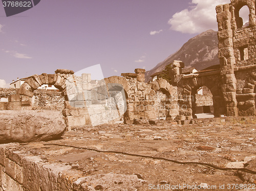 Image of Roman Theatre Aosta vintage