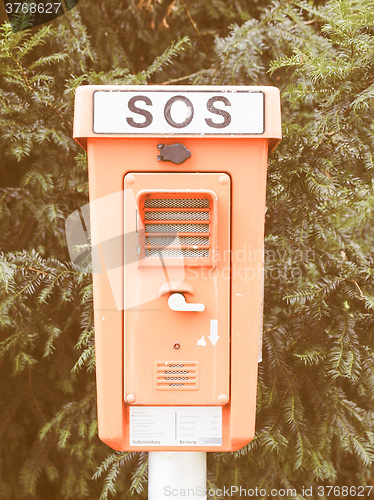 Image of  An SOS sign vintage