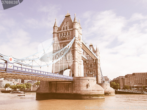 Image of Tower Bridge, London vintage
