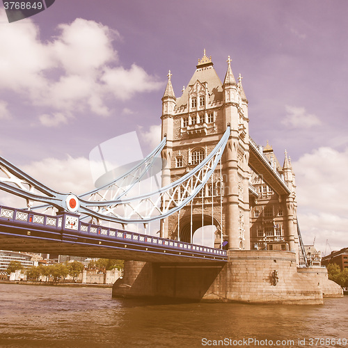 Image of Tower Bridge, London vintage