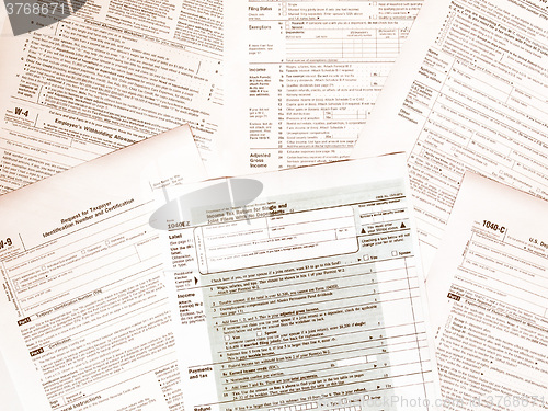 Image of  Tax forms vintage