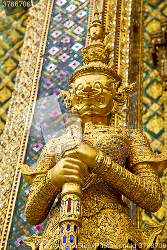 Image of demon in the temple bangkok asia    palaces  warrior monster