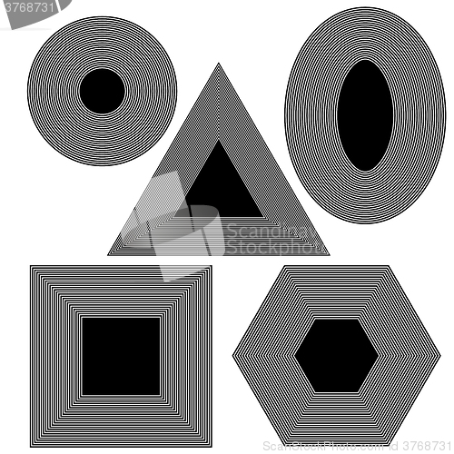 Image of Set f Different Geometric Shapes