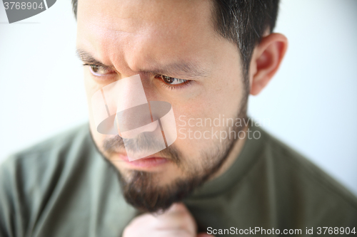 Image of Man with heartburn discomfort