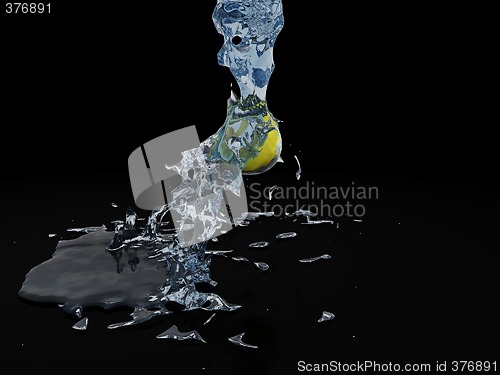 Image of Splashing lemon