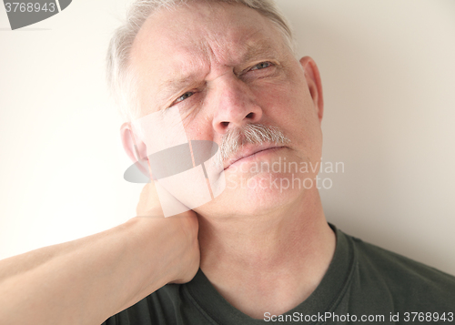 Image of Man with neck strain