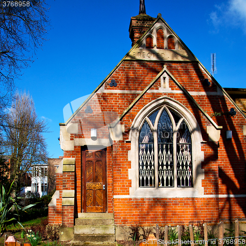 Image of in cemetery  england europe old construction and    history