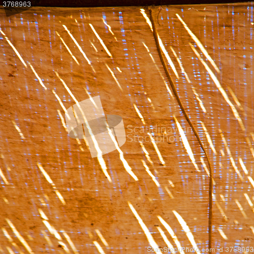 Image of morocco abstract bamboo roof in the  africa  sky