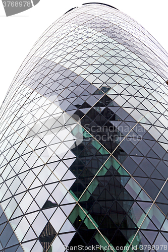 Image of new     building in   financial district and window