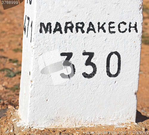 Image of stone miles in  morocco