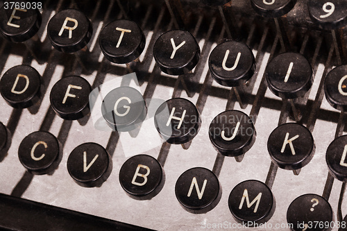 Image of Old typewriter keyboard
