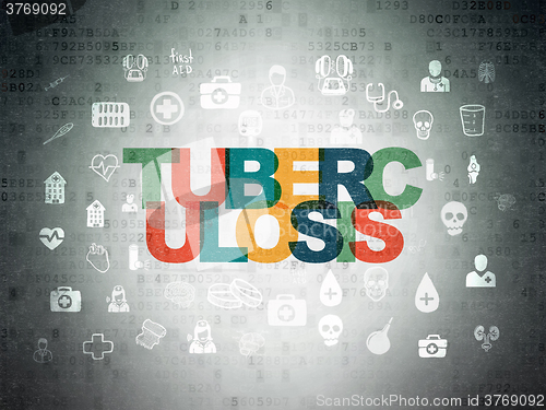 Image of Health concept: Tuberculosis on Digital Paper background