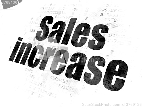 Image of Marketing concept: Sales Increase on Digital background