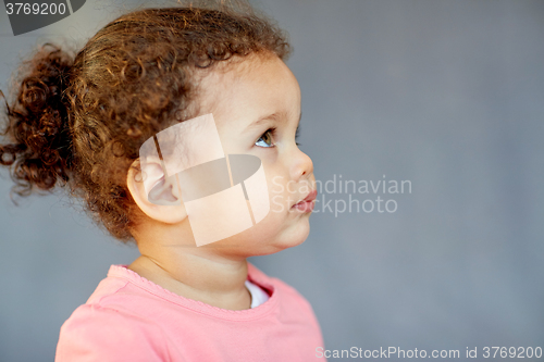 Image of beautiful little baby girl portrait