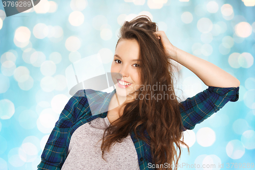 Image of happy smiling pretty teenage girl