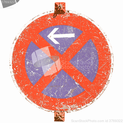Image of  No parking sign vintage